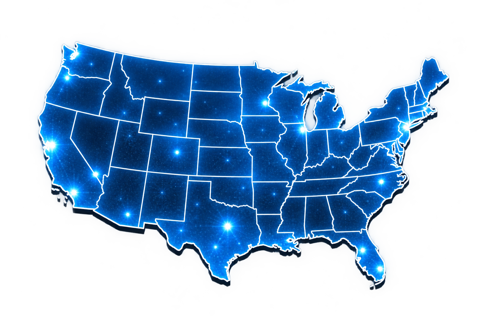 Nationwide Auto Broker Service Map